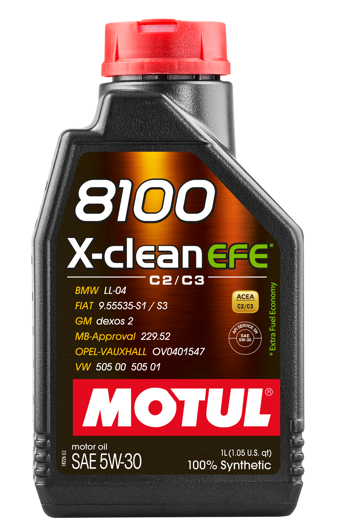 Motul 8100 X-Clean 5W30 Synthetic Engine Oil 1L