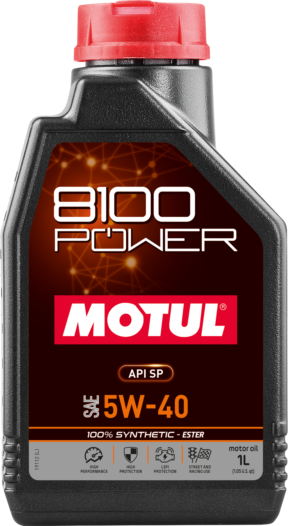 Motul 8100 Power 5W-40 Synthetic Engine Oil 1L