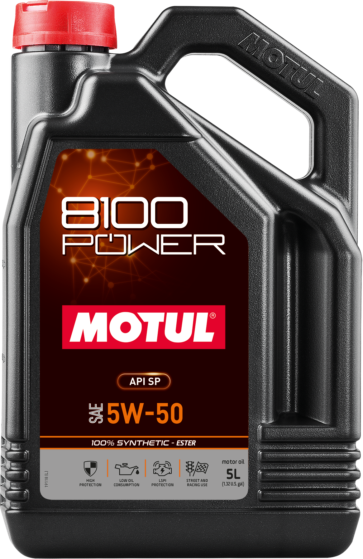 Motul 8100 POWER 5W-50 Fully Synthetic Engine Oil – 5 Litre