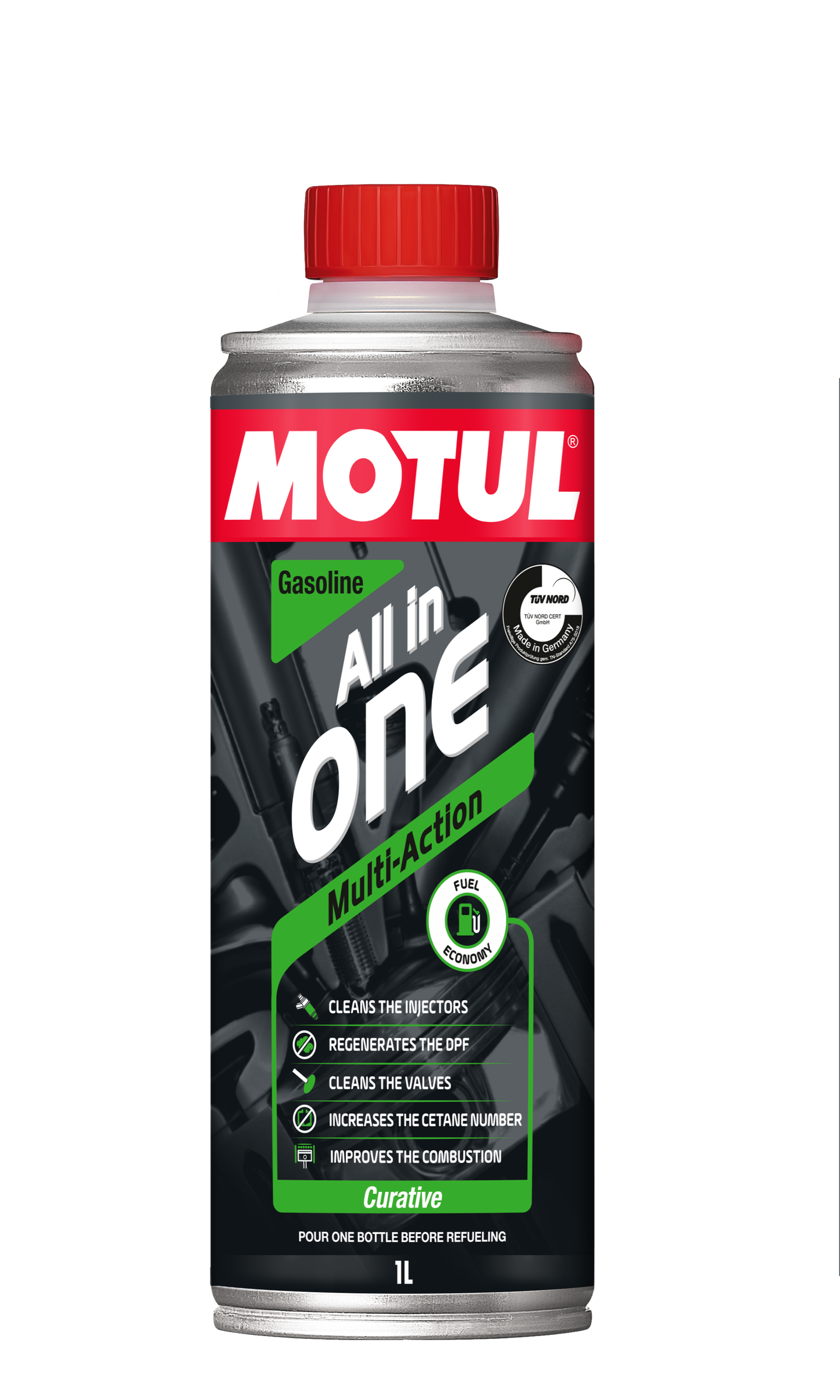 Motul All in One Gasoline – 1 Litre Fuel System Cleaner