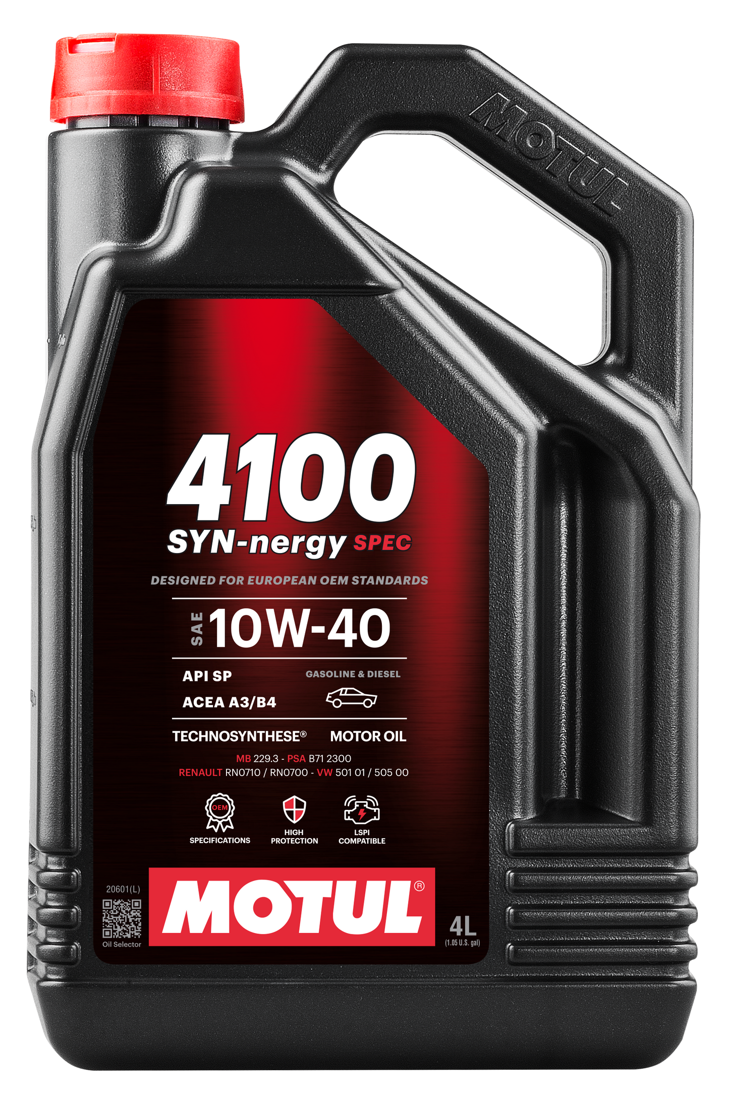 Motul 4100 SYN-nergy 10W-40 Semi-Synthetic Engine Oil 4L