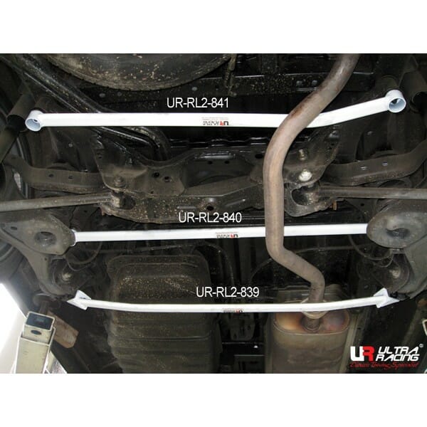 Ultra Racing Nissan Serena (C24) 2.0 2WD 99-12 UltraRacing 2-Point Rear Lower Bar (841) UR-RL2-841