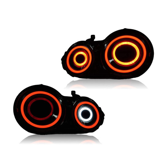 PrismBeam 08-23 Nissan GTR R35 LED Tail Lights Set Smoked