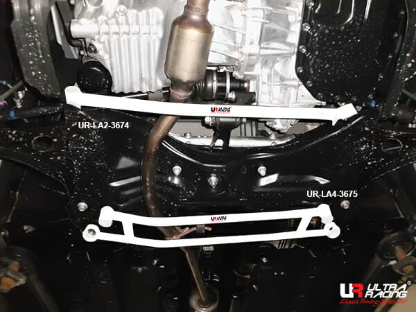 Ultra Racing 2-Point Front Lower Tiebar for Perodua Bezza B300