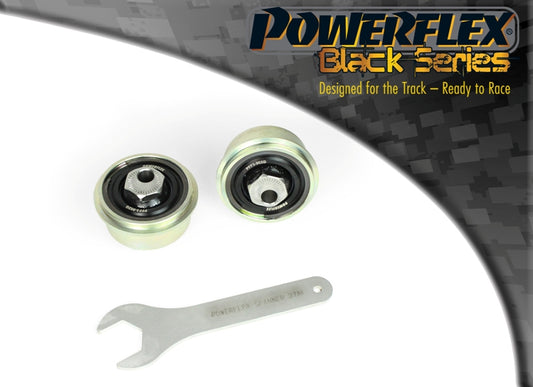 Powerflex Caster Adjustable Front Wishbone Rear Bushes for VW Golf Mk7 / Mk8, Audi A3 / S3 / RS3 & VW Group - Black Series