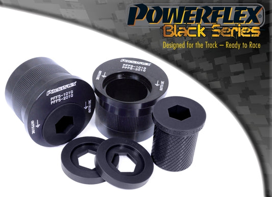 Powerflex Front Wishbone Rear Bushes, +2 Degrees Caster for Mini R55 Clubman, R56 / R57, R58 Coupe, R59 Roadster - Black Series