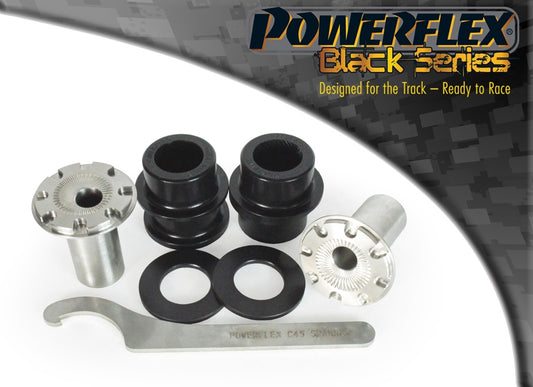 Powerflex Camber Adjustable Front Wishbone Front Bushes for VW Golf Mk5-Mk8, Audi A3 / S3 - Black Series