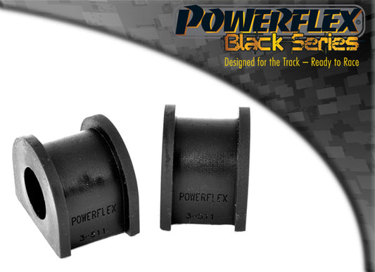 Powerflex Rear Anti Roll Bar Mounting Bushes 19mm for VW Golf R32 / 4Motion, Seat Leon & Skoda Octavia 4x4 - Black Series