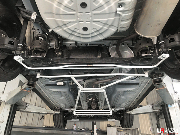 Ultra Racing Nissan Almera (N18) 1.0T 2WD 19+ UltraRacing 4-Point Rear Lower Bar (4197) UR-RL4-4197