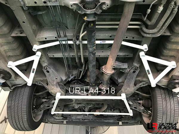 Ultra Racing 4-Point Front Lower Brace for Hyundai Trajet