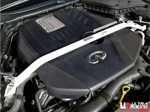 Ultra Racing 2-Point Front Upper Strut Bar for Infiniti Q50 S V37