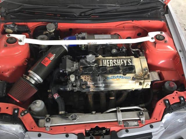 Ultra Racing 2-Point Front Upper Strut Bar for Honda City 1.3 2WD 96-0