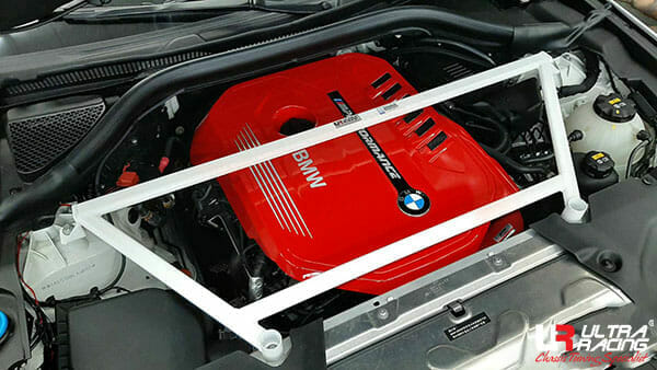 Ultra Racing 4-Point Front Upper Strut Bar for BMW G02 X4 3.0T