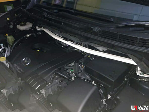 Ultra Racing 2-Point Front Upper Strut Bar for Mazda Biante CC 2.0 2WD