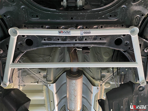 Ultra Racing 4-Point Front Lower Brace for Suzuki Swift Sport 17+