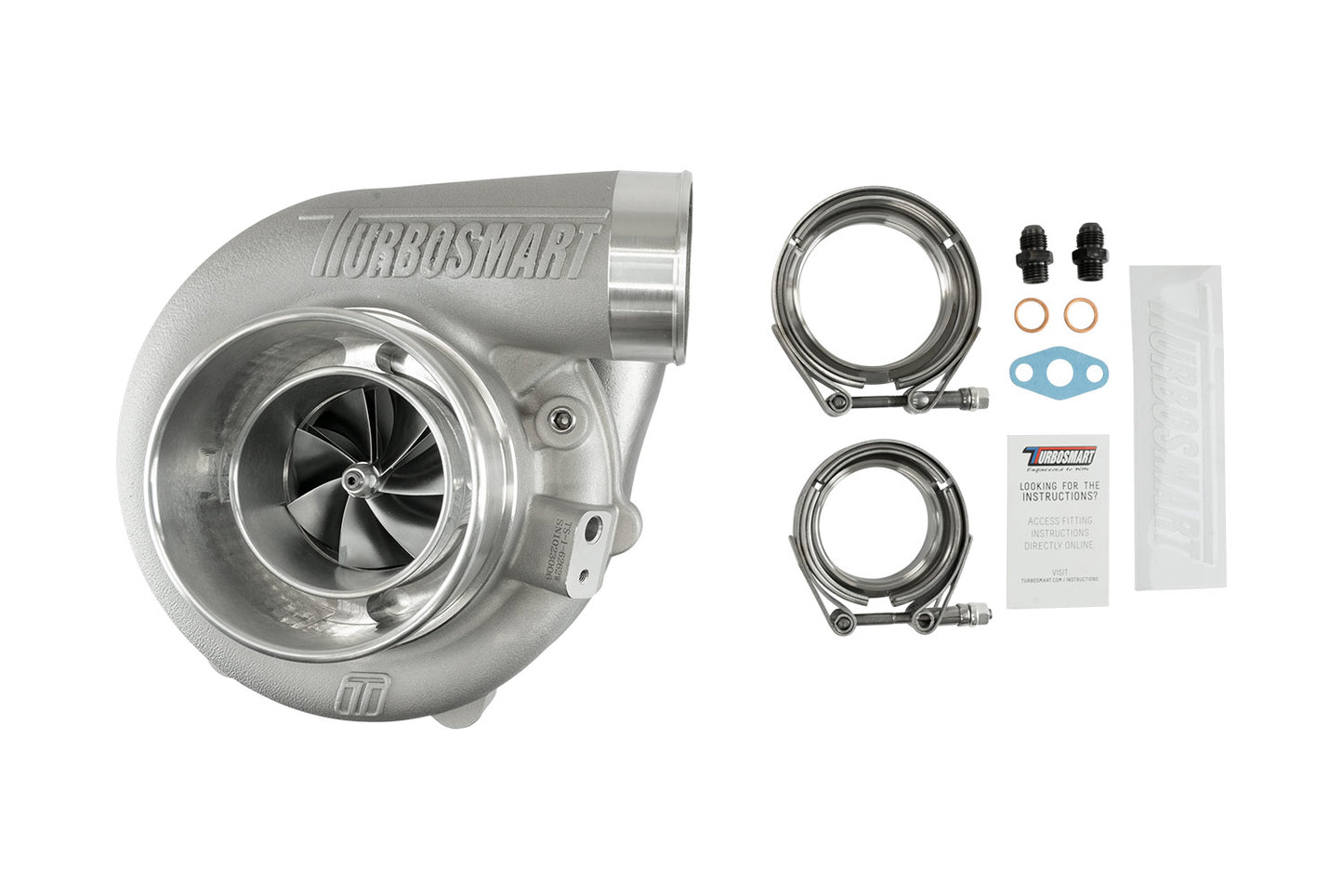 Turbosmart Turbosmart TS-2 Turbocharger (Water Cooled) 6262 V-Band 0.82AR Externally Wastegated – Image 4