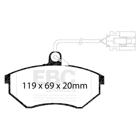 EBC Ultimax OE Replacement Brake Pad Set (DP981) Image 3
