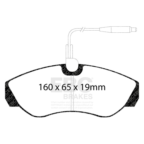 EBC Ultimax OE Replacement Brake Pad Set (DP1025) Image 3