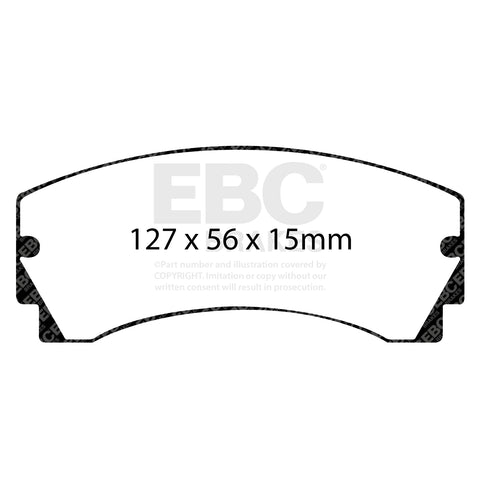 EBC Yellowstuff 4000 Series Street and Track Brake Pad Set (DP4046R) Image 2