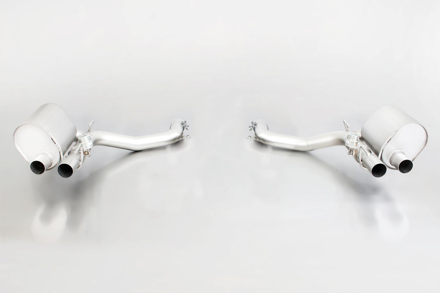 Cat-Back System for MASERATI Ghibli III S Q4 Resonated | 4x 102mm Black Chrome Rolled Edge Tips