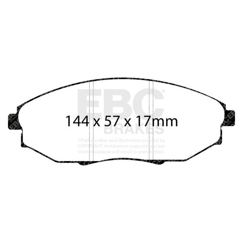 EBC Greenstuff 2000 Series Sport Brake Pad Set (DP21750) Image 2