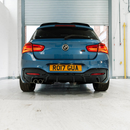 ZAERO EVO-1 Gloss Black Rear Diffuser for BMW 1 Series F20 F21 LCI