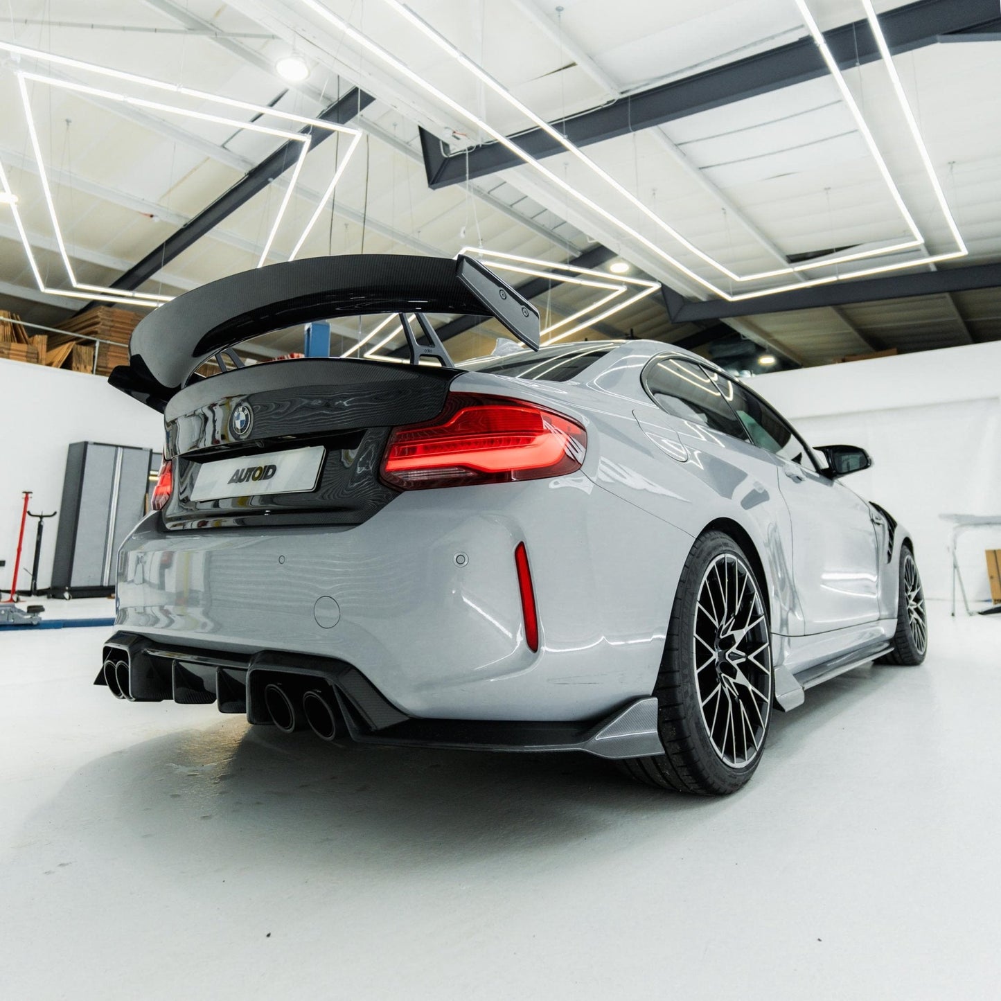 BMW 2 Series F22 & M2 F87 Pre - Preg Carbon Fibre Swan Neck AT - R1 Rear Wing by Adro (2014 - 2021) - | Rear Wings | FD Racing