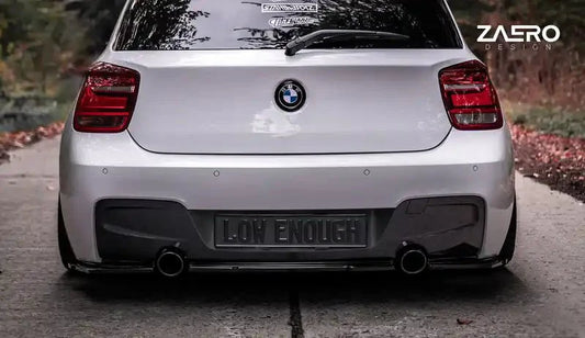 ZAERO Design EVO-1 Rear Diffuser Splitters Gloss Black BMW M135i F20