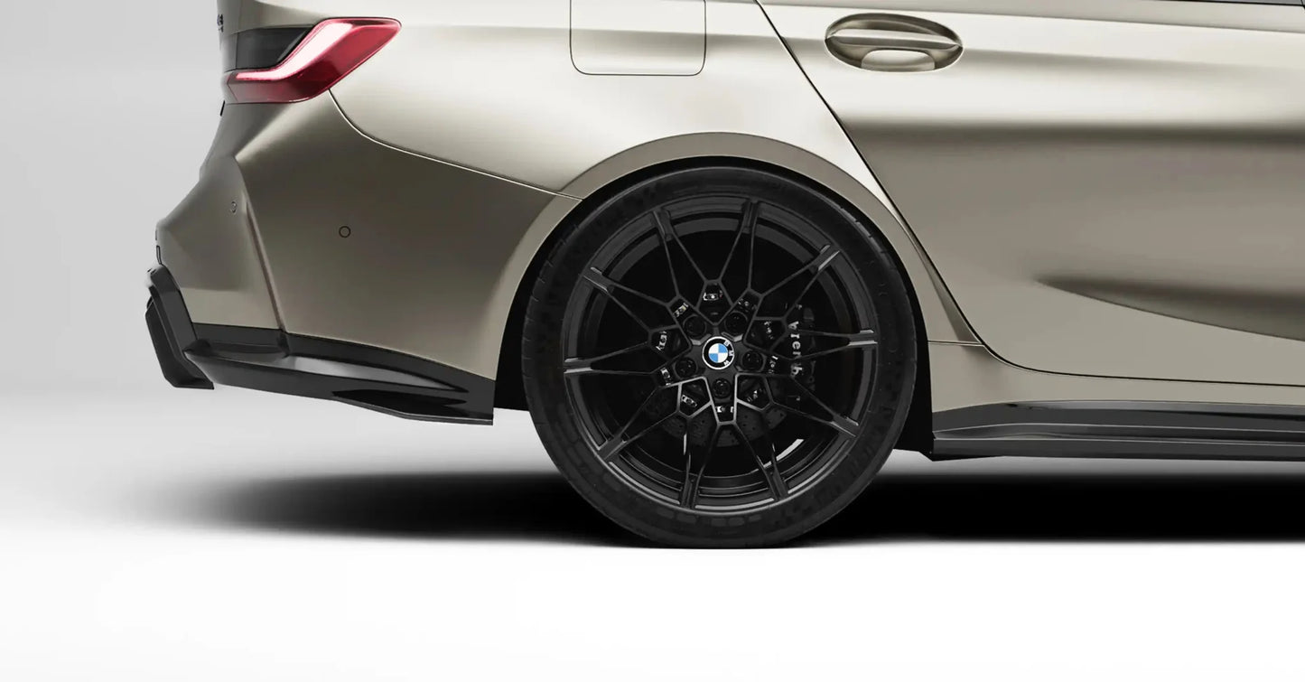 ZAERO EVO-S Diffuser Extensions Gloss Black for BMW M3 G80