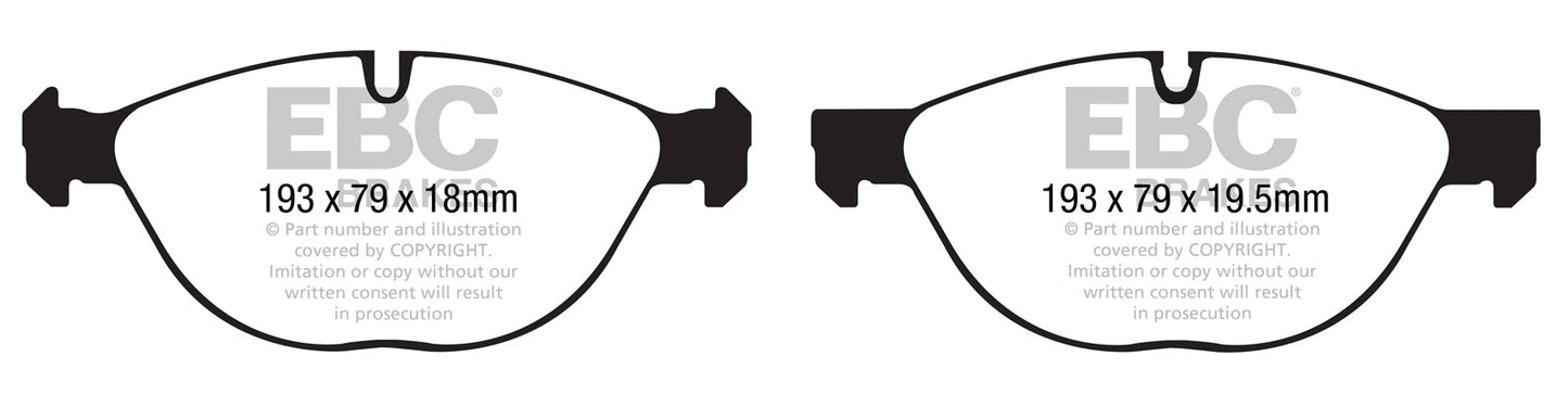 EBC Brakes Pad and Disc Full vehicle Kit (PD40K2256) Image 5