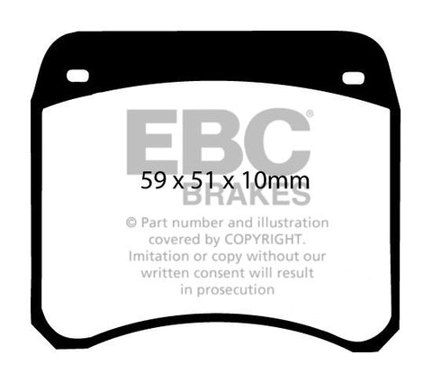 EBC Orangestuff 9000 Series Race Brake Pad Set (DP9128) Image 2