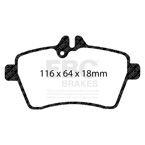 EBC Greenstuff 2000 Series Sport Brake Pad Set (DP21579) Image 4