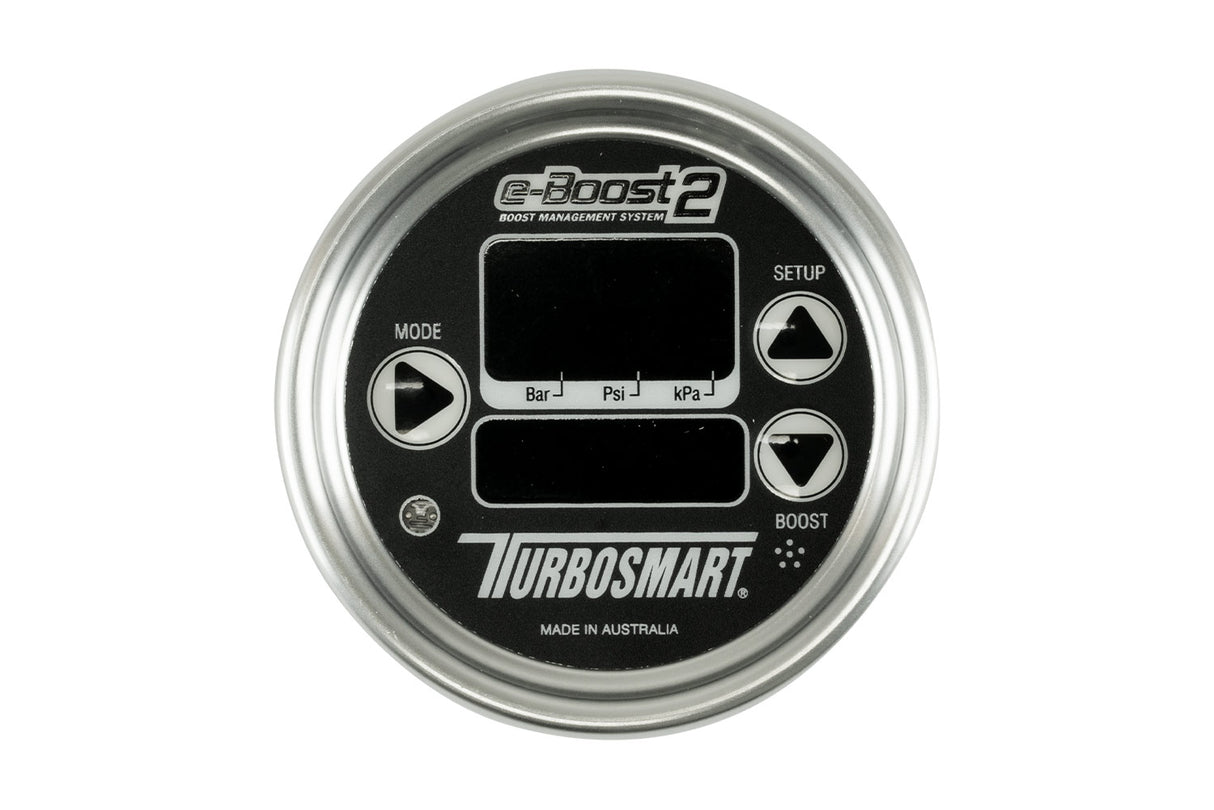 Buy Turbosmart Turbosmart eB2 60psi 66mm Black Silver online from FD Racing. Turbosmart eBoost2 allows the user to control, monitor, map and compensate boost. B
