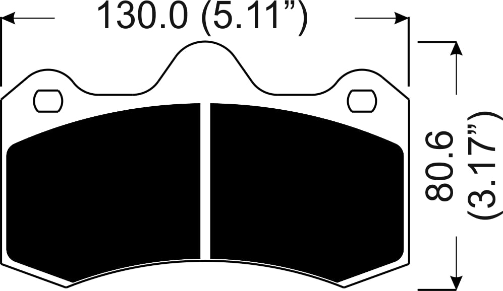 AP Racing Brake Pads CP6600D55 (16.75mm, set of 4)