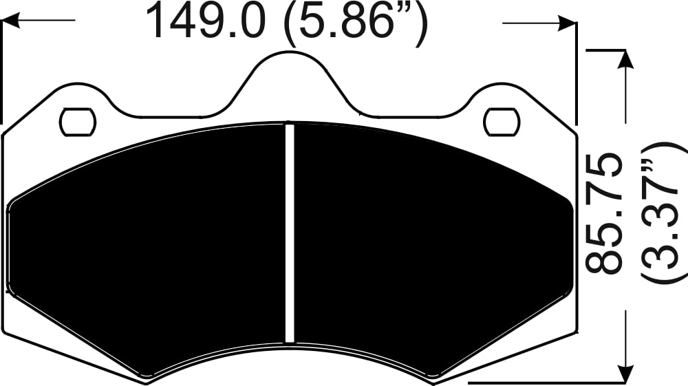 AP Racing Brake Pads CP7040D61 (16.75mm, set of 4)