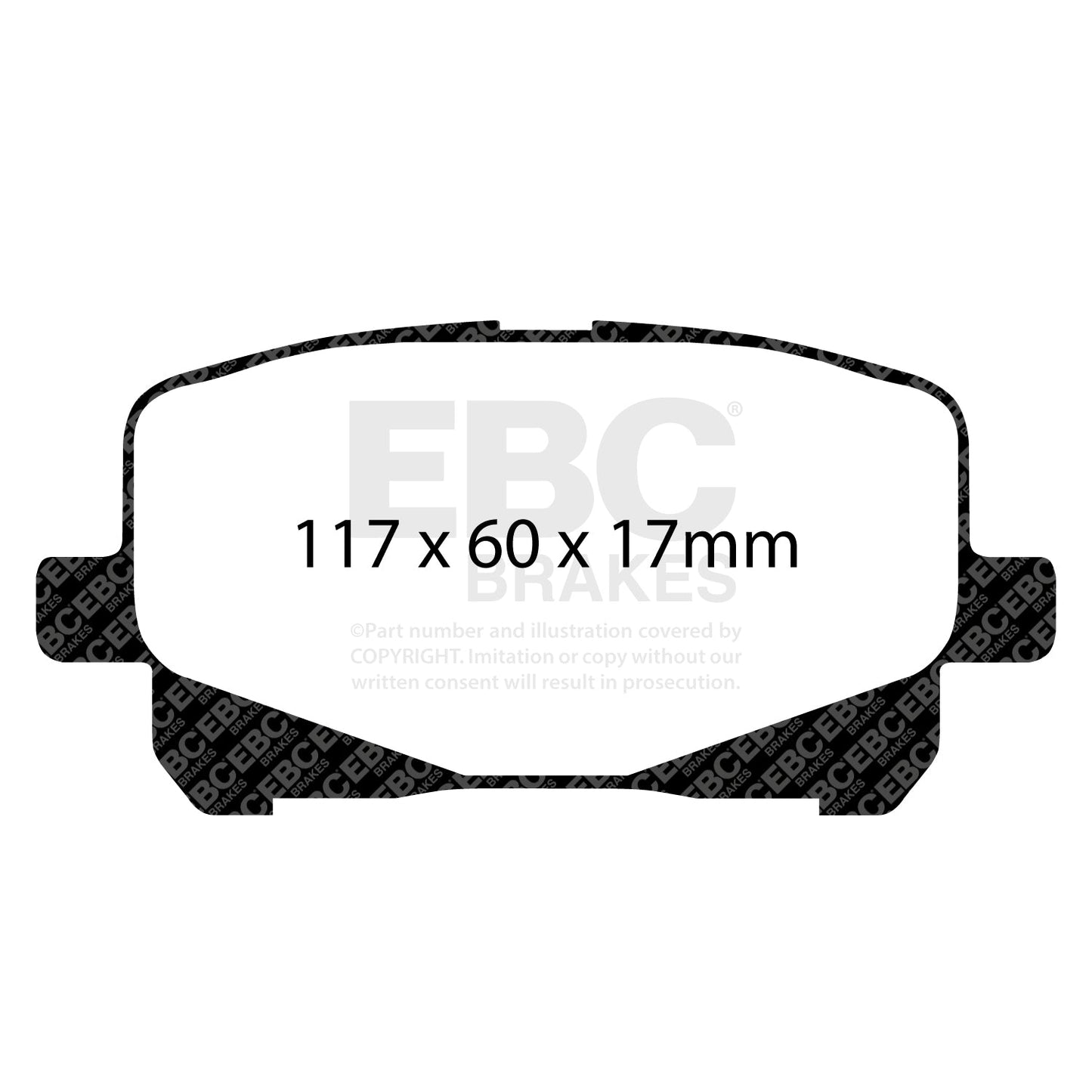 EBC Brakes Pad and Disc Full vehicle Kit (PD40K1853) Image 5