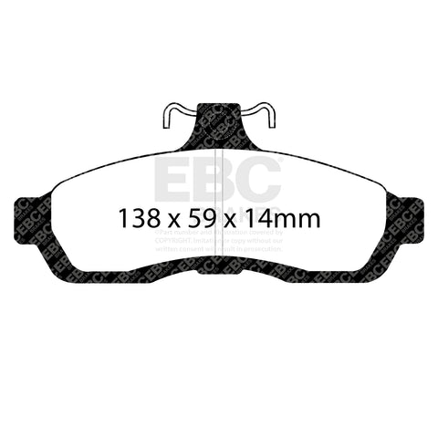 EBC Greenstuff 2000 Series Sport Brake Pad Set (DP21502) Image 2