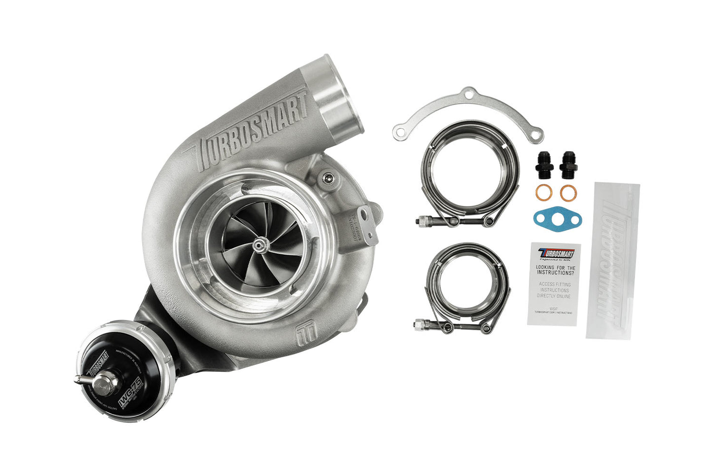 Turbosmart Turbosmart TS-2 Turbocharger (Water Cooled) 6466 V-Band 0.82AR Internally Wastegated – Image 4