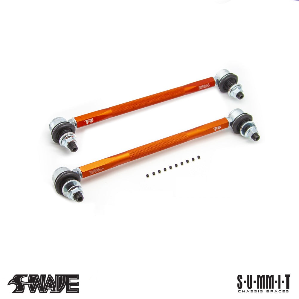 SWAVE & SUMMIT Adjustable Stabilizer Links 320 - 360mm for Toyota Yaris GR & VW Golf 7/8 Image 1