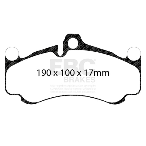 EBC Redstuff 3000 Series Sport Brake Pad Set (DP32094C) Image 4