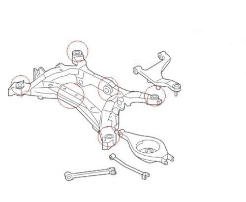 Nissan 350Z (2002-2009) Rear Subframe & Differential Bushes