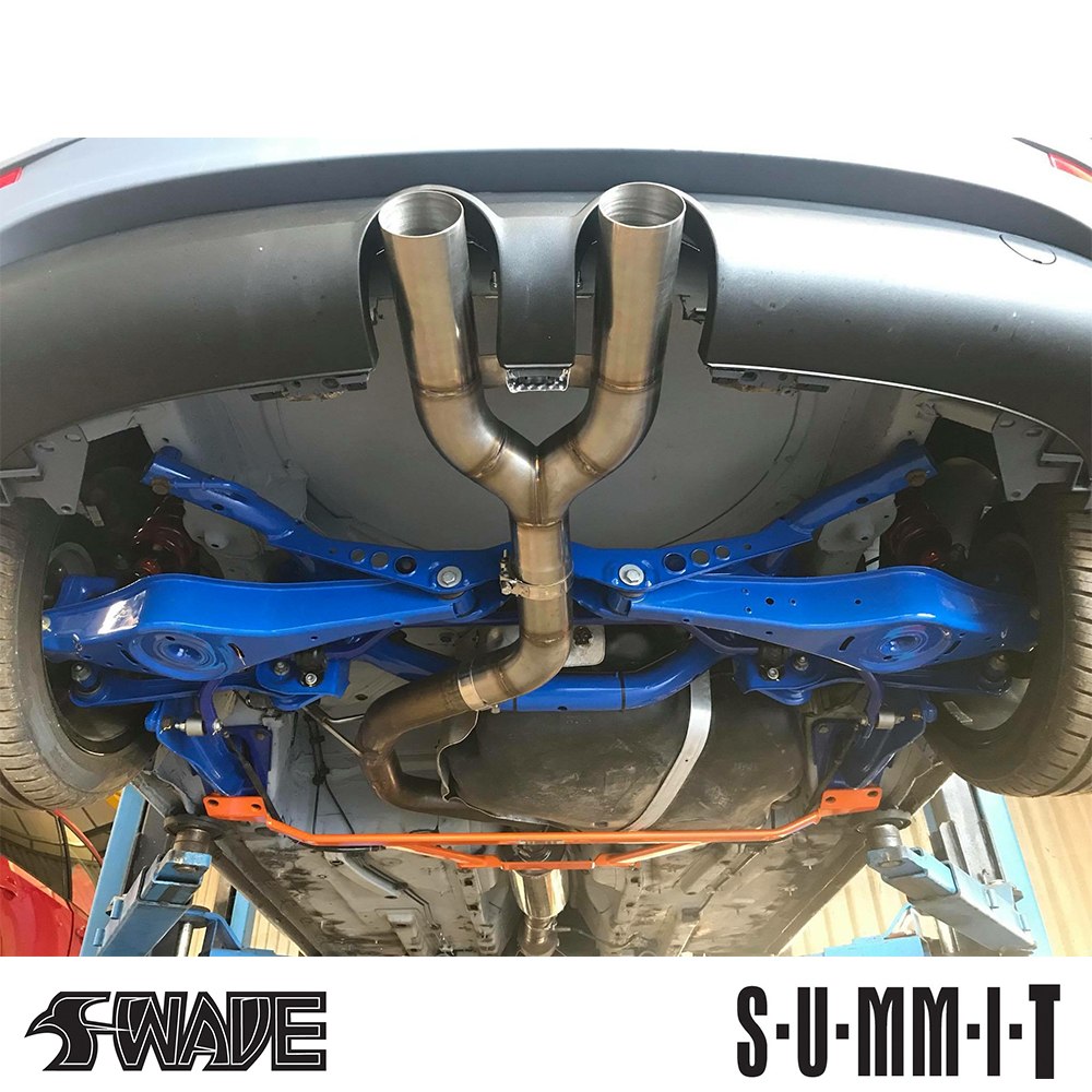 SUMMIT Rear Lower Big 6-Point Back Exhaust Tunnel Body Chassis & Subframe Axle Bush Tie Bar Brace for VW Golf MK5 & 6 GTI 2005 to 2012 V-G6-S39 Image 2