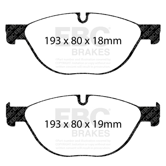 EBC Brakes Pad and Disc Full vehicle Kit (PD40K381) Image 2
