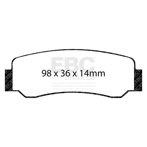 EBC Brakes Pad and Disc Full vehicle Kit (PD40K1837) Image 5