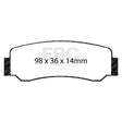EBC Brakes Pad and Disc Kit (PDKR860) Image 1