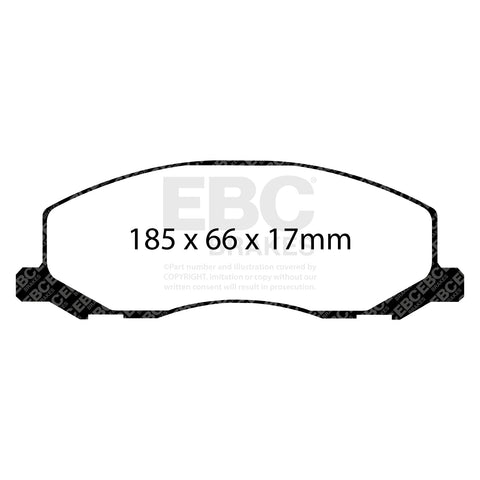 EBC Greenstuff 2000 Series Sport Brake Pad Set (DP22015) Image 2