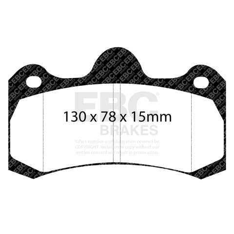 EBC Redstuff 3000 Series Sport Brake Pad Set (DP3045C) Image 2