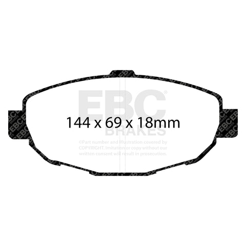 EBC Brakes Pad and Disc Kit (PD01KF838) Image 4