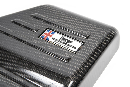 Forge Motorsport Carbon Fibre Engine Cover for Fiat 595 Abarth 145/165 BHP, IHI Turbo (FMEC4) - photo 2