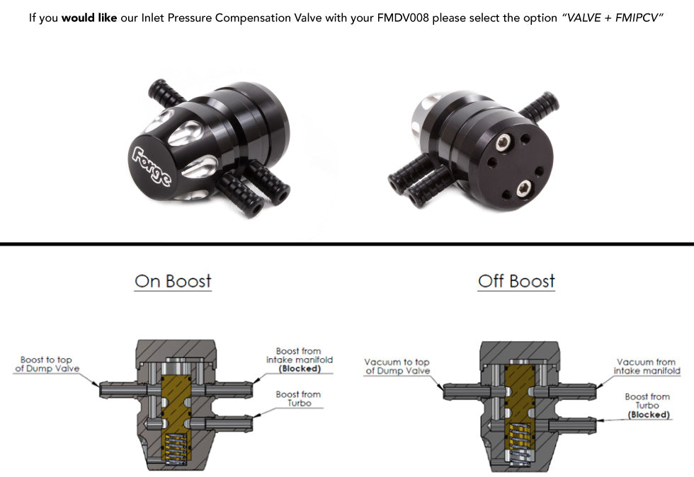 Forge Motorsport Turbo Recirculation Valve with Adjustable Vacuum Port for Volkswagen Beetle 1.8T (FMDV008PA) - photo 5